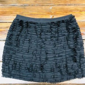 Women's Michael Kors MK Black Tiered Skirt 8